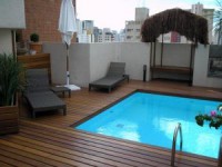 Deck piscina em Cobertura